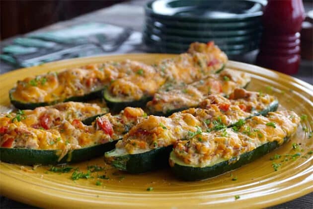 Courgettes farcies au thon Repas léger