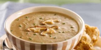 Soupe Aux Poireaux et aux Champignons avec thermomix