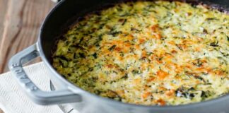 Gratin de riz et courgettes Weight watchers