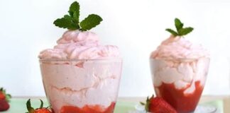 Mousse aux fraises avec Thermomix