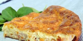 Quiche sans pâte aux lardons