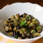 Aubergines sautées à l'ail et le persil Weight Watchers