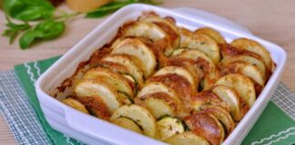 Gratiné aux pommes de terre et courgettes Weight Watchers