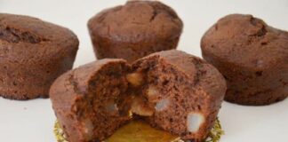 Muffins chocolat et poire Thermomix