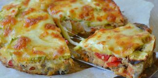 Quiche sans pâte aux légumes légère