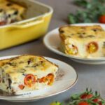 Clafoutis aux tomates cerises et olives noires Weight Watchers