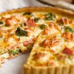 Quiche au saumon et brocoli à la pâte brisée légère