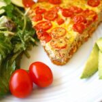 Quiche au thon et au tomates cerises légère