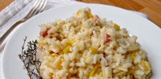 risotto aux poireaux et saumon fumé avec Thermomix