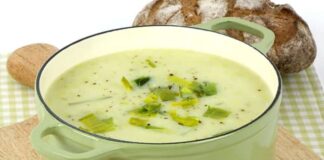 Soupe de poireaux au boursin WW