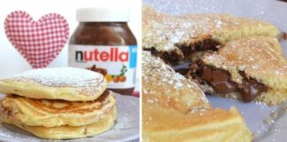 pancakes fourrés au Nutella avec Thermomix