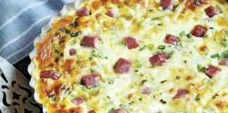 quiche sans pâte au jambon à 1 SP