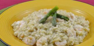 Risotto aux crevettes et aux asperges WW