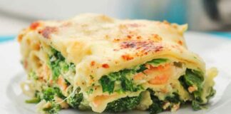 Lasagnes au saumon et aux épinards WW