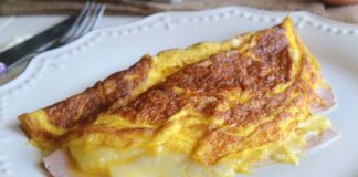 Omelette jambon-emental WW