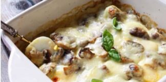 Gratin léger d'oeufs durs aux champignons WW