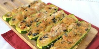 Courgettes farcies au thon WW