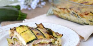 Gratin de courgettes au jambon WW