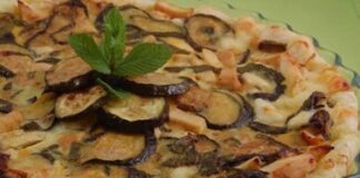 quiche aux courgettes, aubergines et Chorizo WW