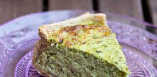 quiche aux courgettes et ricotta WW