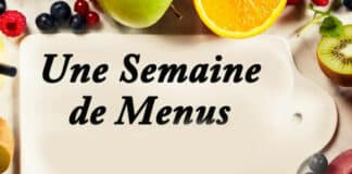 une semaine de menu