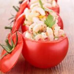 Tomates farcies au crabe et aux crevettes