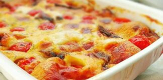 clafoutis aux tomates cerises et chèvre frais WW