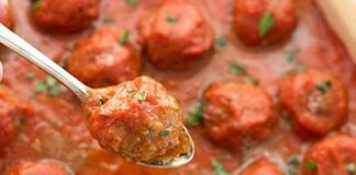 Boulettes de Viande aux Courgettes et Sauce Tomates WW