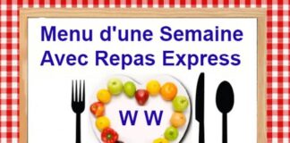 Menu d'une Semaine Avec Repas Express WW