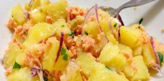 salade de pommes de terre au saumon WW