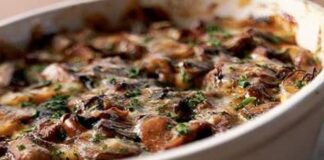 Gratin de Champignons à la Crème d'Ail WW