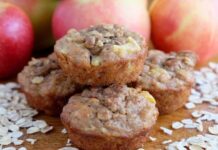 muffins aux pommes et flocons d'avoine WW