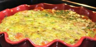 quiche sans pâte au thon et aux légumes WW