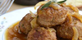 Boulettes de Bœuf aux Oignons et Vin Blanc WW