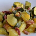 Poêlée de Courgette et Pomme de Terre aux Lardons WW