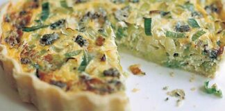 Quiche forestière légère