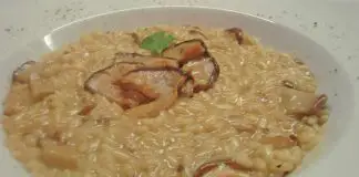 Risotto au poulet et champignons