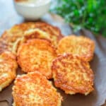 Galettes de pomme de terre au fromage frais et ricotta