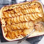 Gratin de pomme de terre et saumon fumé