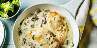 Poulet aux champignons et crème au Thermomix