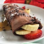 Crêpes au son d'avoine et chocolat