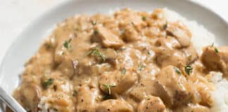 La recette du poulet stroganoff au Thermomix