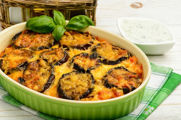 Gratin d'aubergines au fromage - Recettes légères - Plat facile