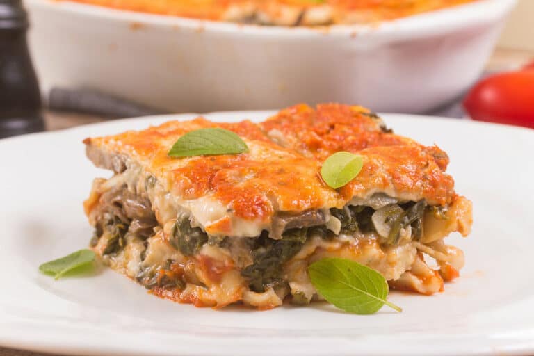 Lasagnes Aux Champignons Et épinards - Plat Principal