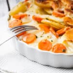 gratin de pomme de terre et carotte