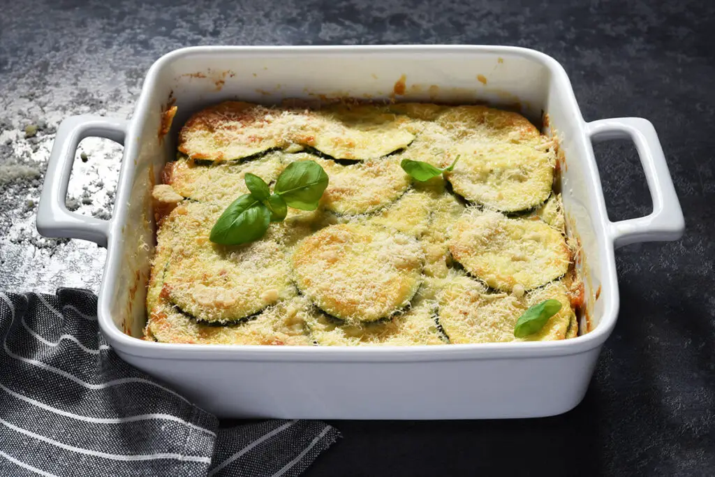 Gratin de pomme de terre et courgette