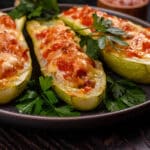 Courgettes farcies à la viande