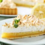 Tarte au citron meringuée allégée en sucre