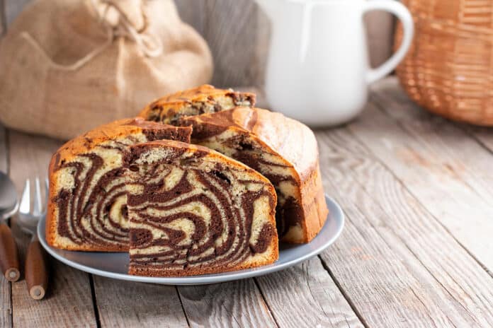 Gâteau marbré au chocolat