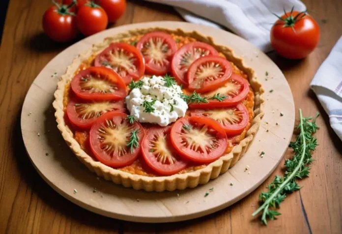 Tarte à la tomate saine